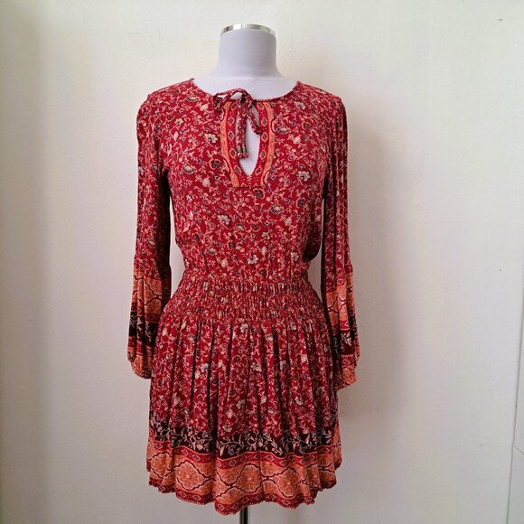 American Eagle Outfitters Dresses & Skirts - American Eagle Women Print Dress Multicolor Long Sleeve Size S/P Great Condition